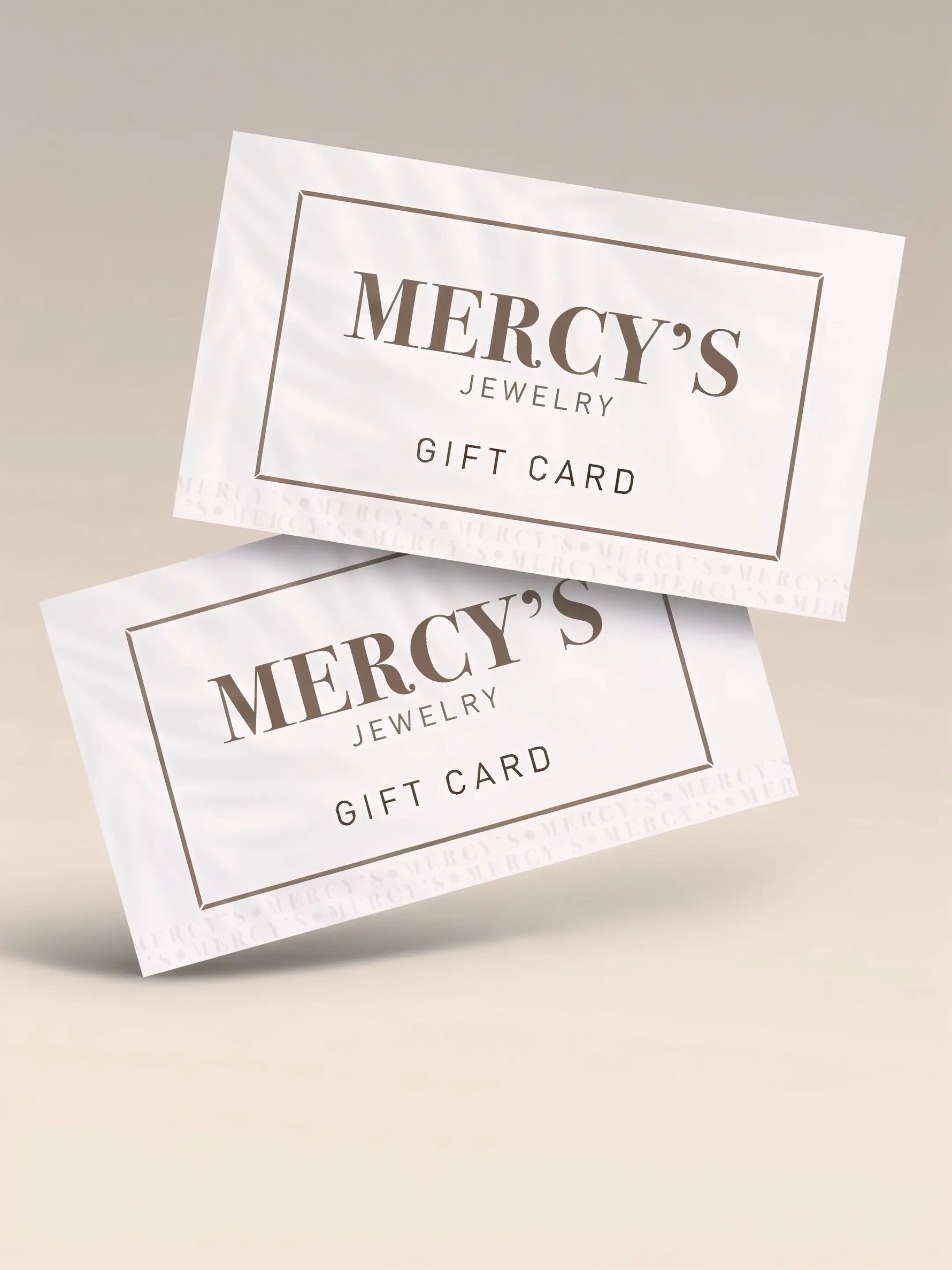 Mercy’s Jewelry Geschenkkarte für hochwertigen, wasserfesten und nickelfreien Schmuck
