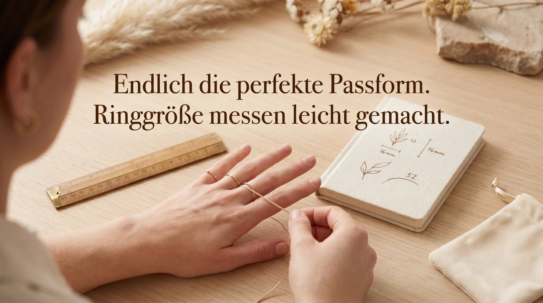 Ringgröße messen: Die einfache Anleitung mit Größentabelle