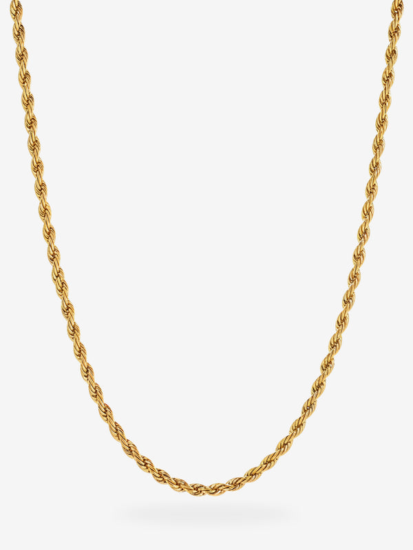 Tharien Kordelkette aus 316L Edelstahl, 18K vergoldet