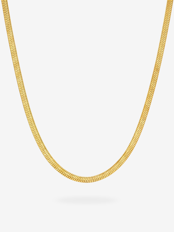 Velira Kette, wasserfeste Schlangenkette 18K vergoldet