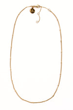 Elysian Layers Kette – Edelstahl 18K vergoldet, feine Kette ohne Anhänger mit Verschluss, freigestelltes Produktfoto