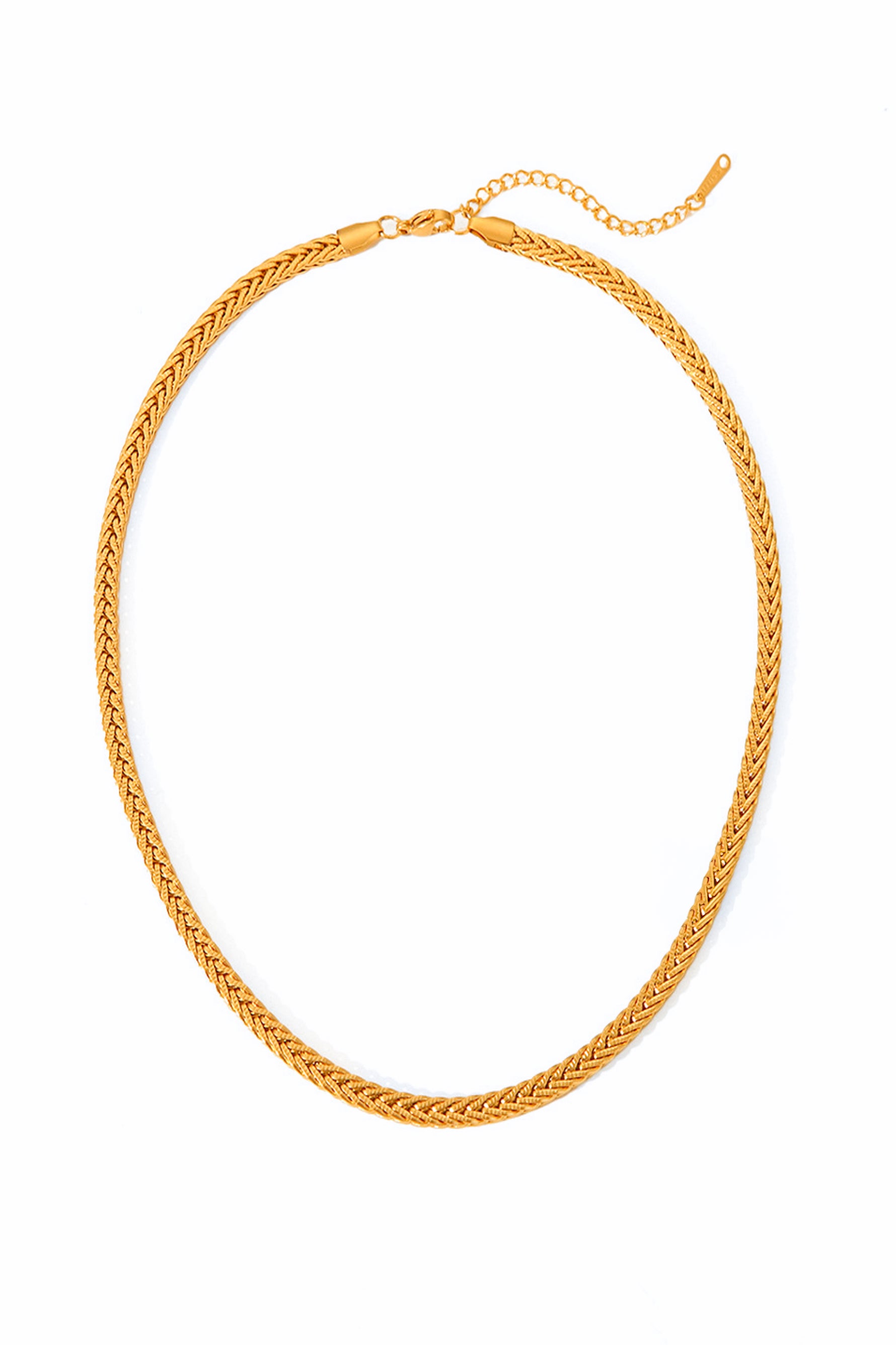 Kaelwyn Kette – Edelstahl 18K vergoldet, Gliederkette mit Verschluss, freigestelltes Produktfoto