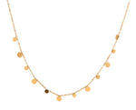 Lyra Halskette – Edelstahl 18K vergoldet, Plättchen-Kette in elegantem Design, freigestelltes Produktfoto