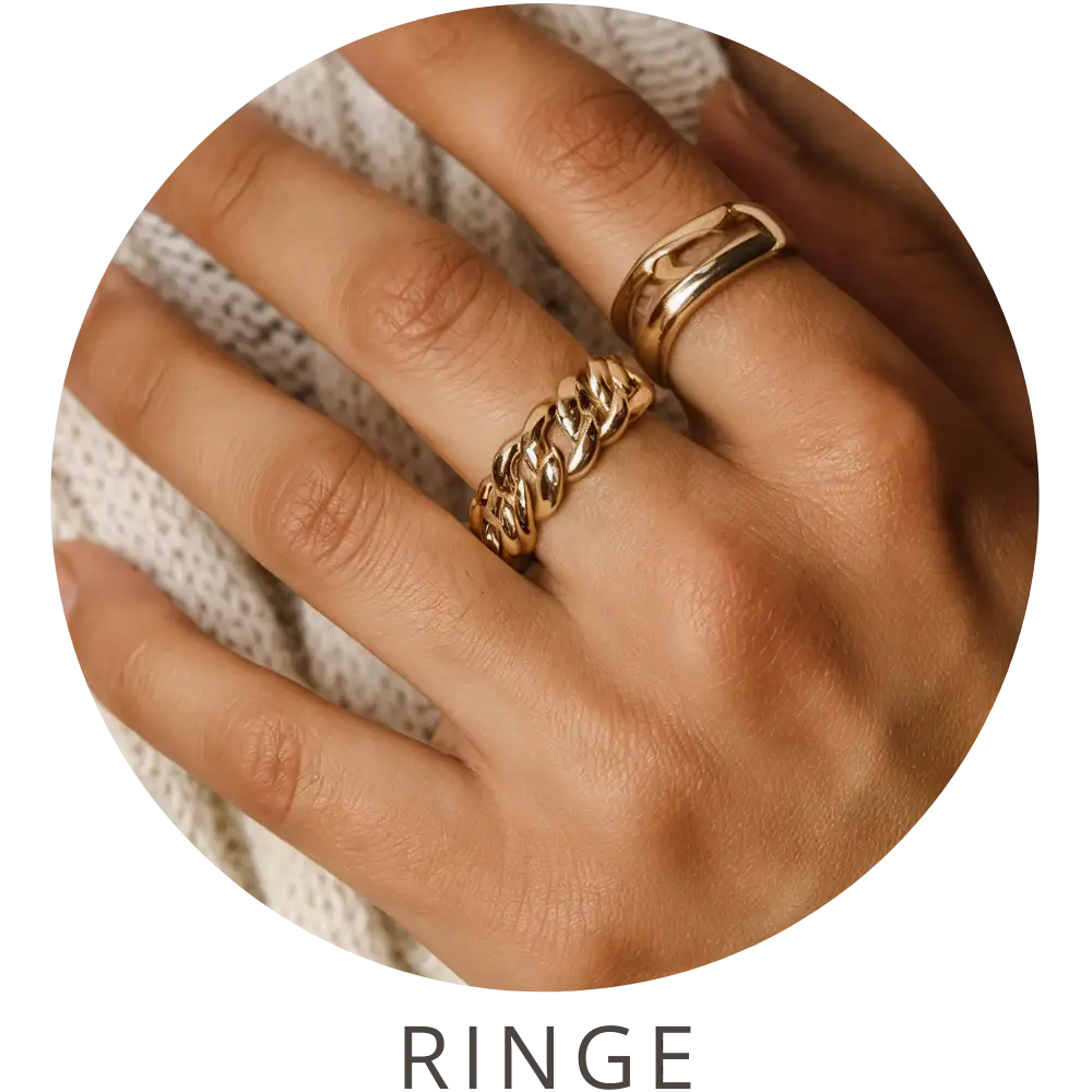 Goldene Ringe von Mercy’s Jewelry – elegante Damenringe, wasserfest und vergoldet