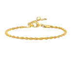 Freisteller-Bild vom Solira Armband, Rope-Gliederarmband aus Edelstahl 18K vergoldet