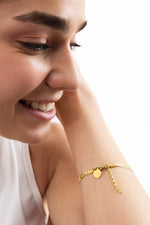 Velira Armband – doppelte Snake-Kette mit Verlängerung und Anhänger, Verschluss-Detail