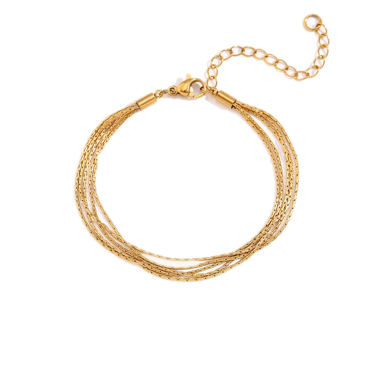 reisteller-Bild vom Vianara Armband mehrsträngig aus Edelstahl 18K vergoldet